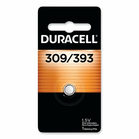 DURACELL Button Cell Battery, 309/393, 1.5V DUR309/393BPK